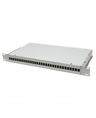 Кросс оптический ШКО-С-1U-32-SC/LC duplex (сплошная панель)